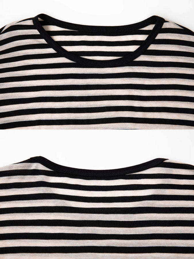 Striped long-sleeved t-shirt_BDHL5022