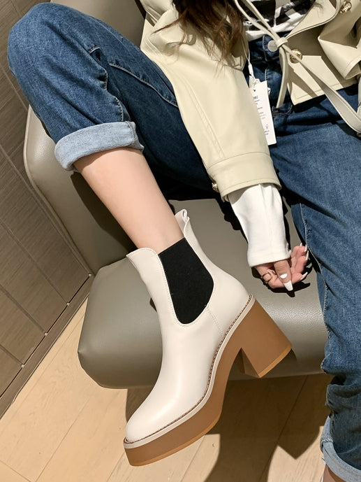 Waterproof platform short boots_BDHL5554 