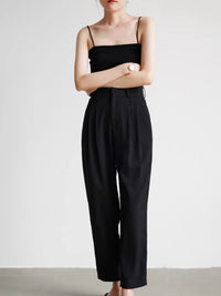 Slacks Tucked ankle pants_BDHL4790