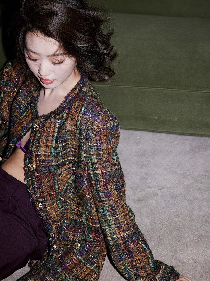 Check tweed jacket or shorts_BDHL4930