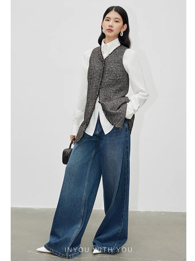 Tweed jacket vest set_BDHL5115