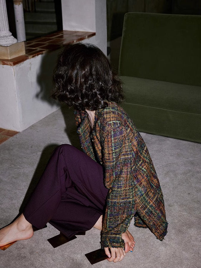 Check tweed jacket or shorts_BDHL4930