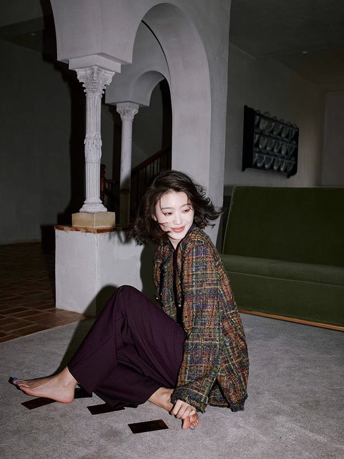 Check tweed jacket or shorts_BDHL4930