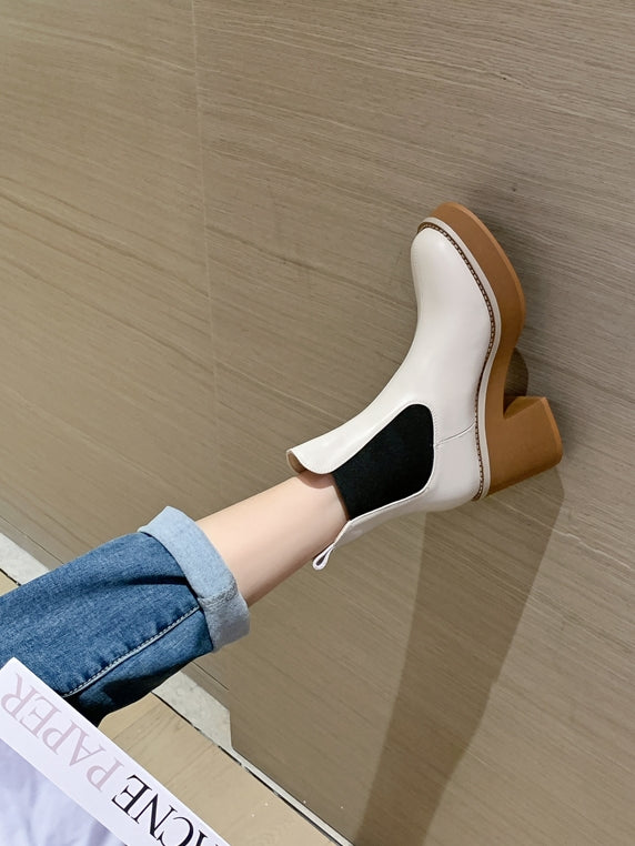 Waterproof platform short boots_BDHL5554