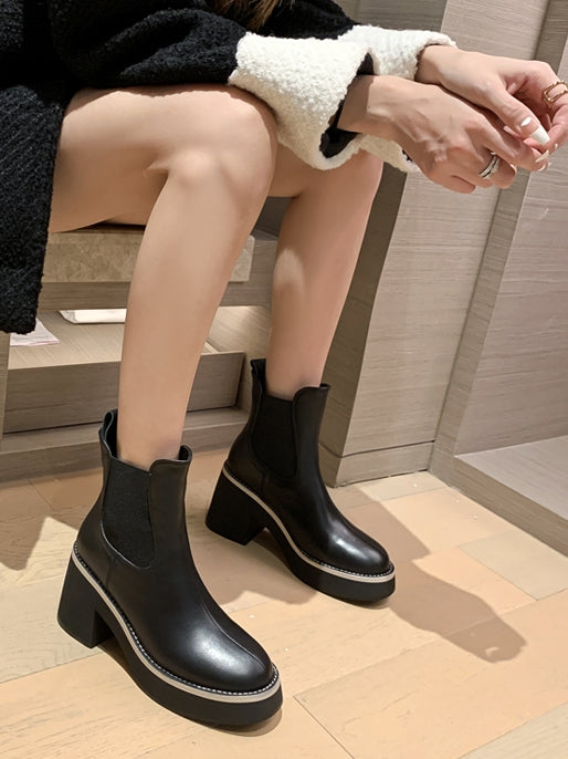 Waterproof platform short boots_BDHL5554