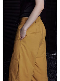 Wide leg down pants_BDHL5091