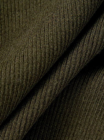 Colorblocking half turtleneck sweater_BDHL5020