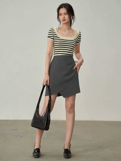 Butterfly Print Sleeveless Tops Or Skirt_BDHL7147