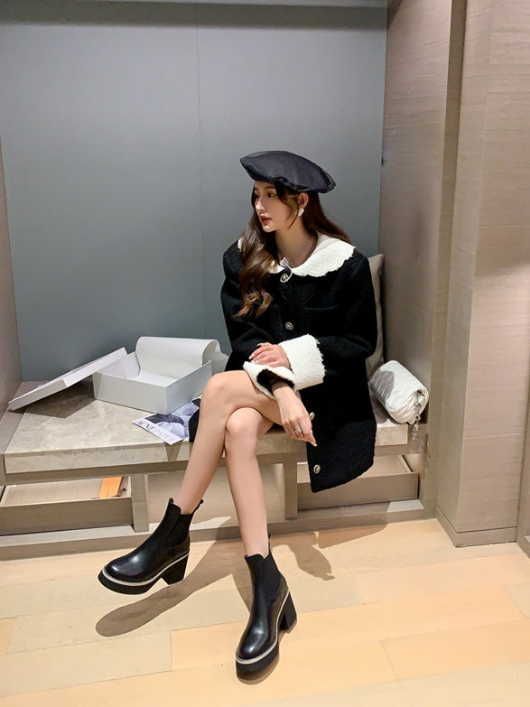 Waterproof platform short boots_BDHL5554 
