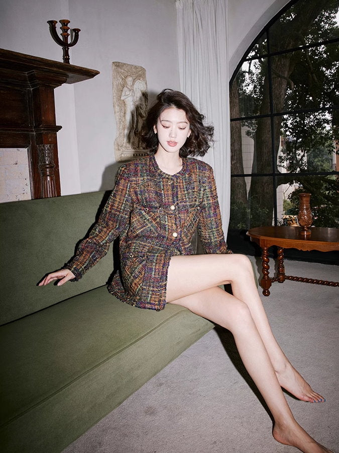 Check tweed jacket or shorts_BDHL4930