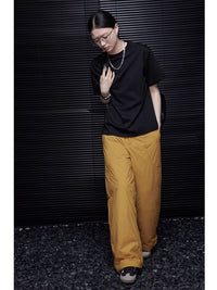 Wide leg down pants_BDHL5091