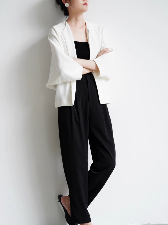 Slacks Tucked ankle pants_BDHL4790