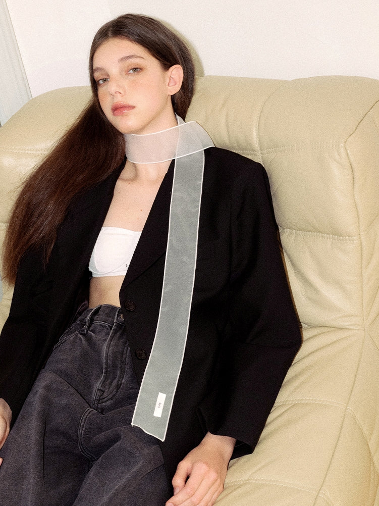 Slender Sheer Silk Scarf_BDHL7445