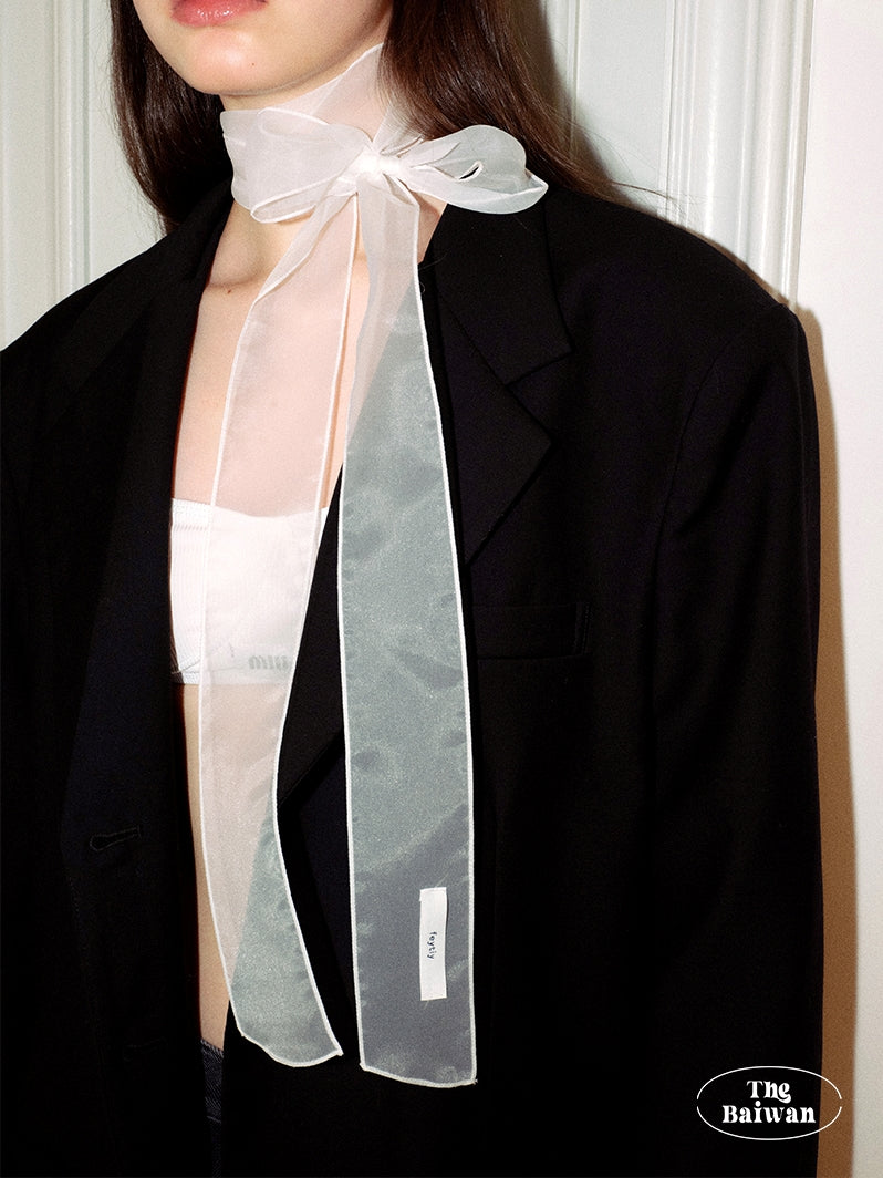 Slender Sheer Silk Scarf_BDHL7445