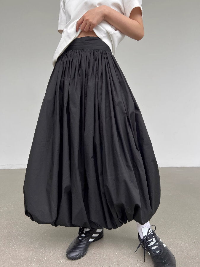 Gathered Balloon Skirt_BDHL4764 - HELROUS