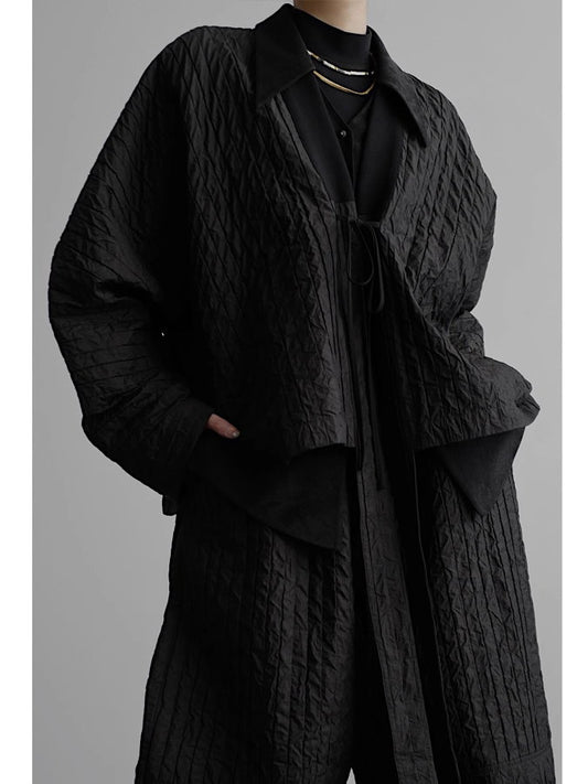 Wrinkled jacket cardigan_BDHL5001