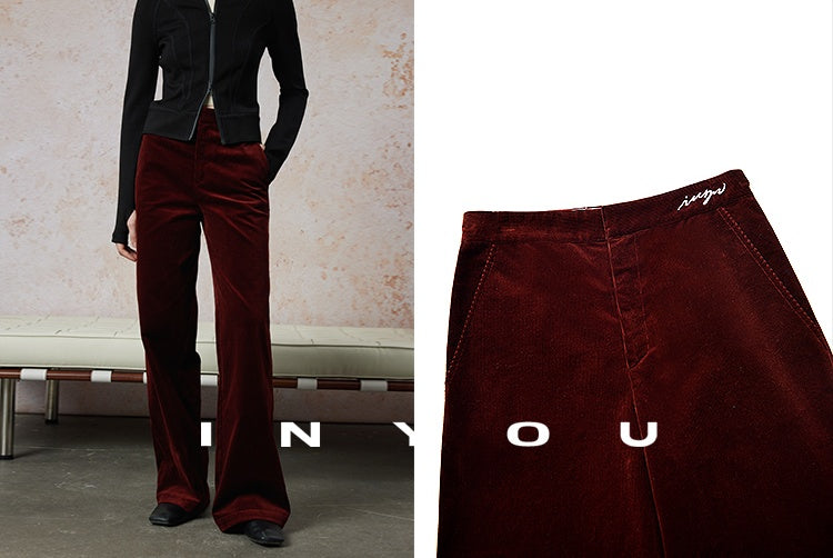 Corduroy Straight Wide Pants_BDHL6660