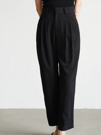 Slacks Tucked ankle pants_BDHL4790