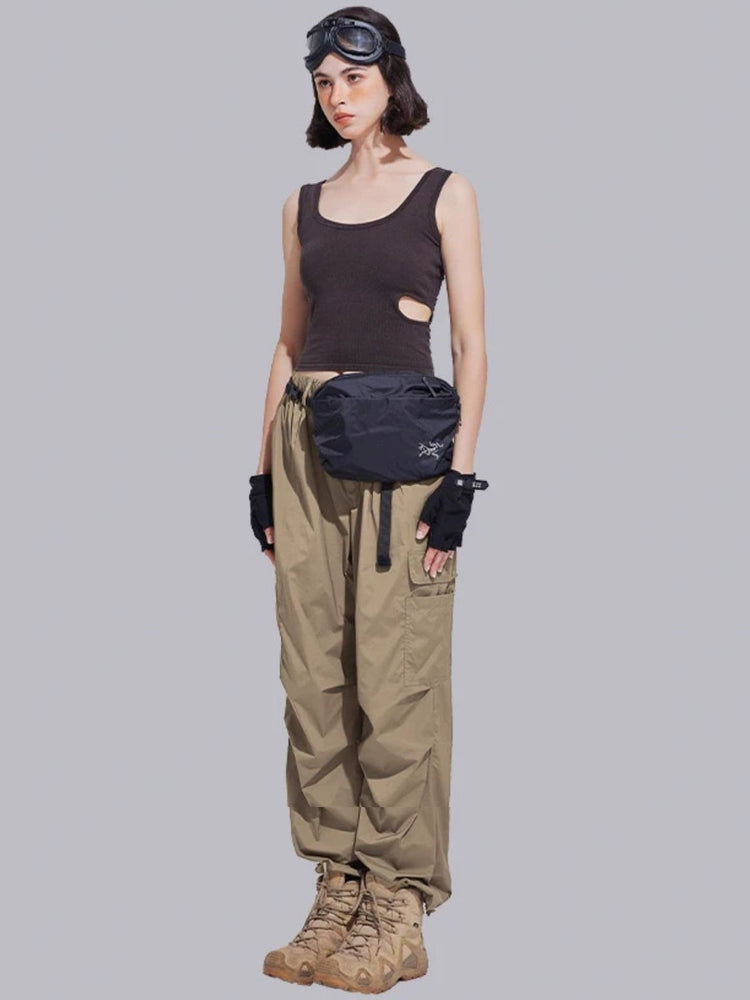 High Waist Loose Cargo Pants_BDHL6307