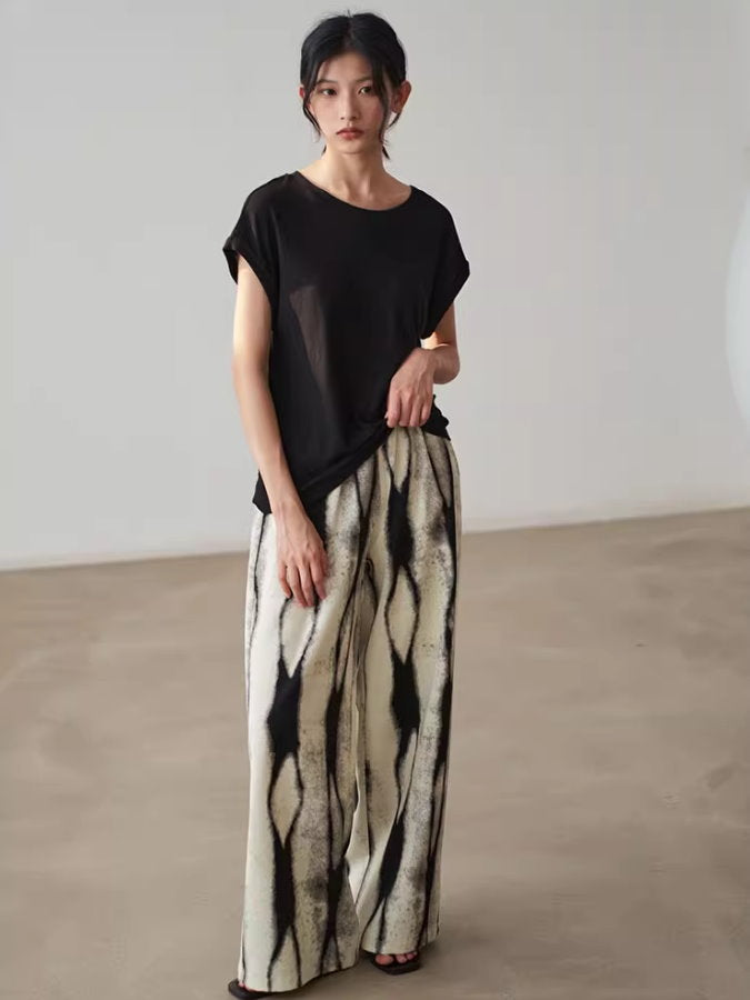 Ink Print Wide Leg Pants_BDHL4735