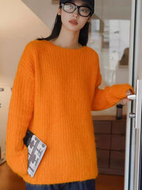 Mohair rib knit sweater_BDHL4993