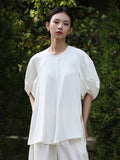 Lantern Sleeve Loose T-Shirt_BDHL4590