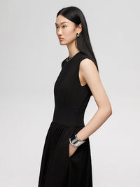 Waist-Switching Sleeveless Dress_BDHL4651