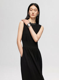 Waist-Switching Sleeveless Dress_BDHL4651