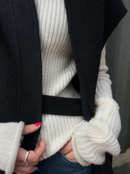 Vest knit coat_BDHL5009