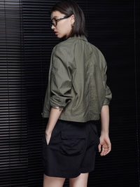 Notched lapel short jacket_BDHL4705