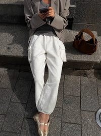 Sweat cargo pants_BDHL5121