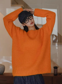 Mohair rib knit sweater_BDHL4993