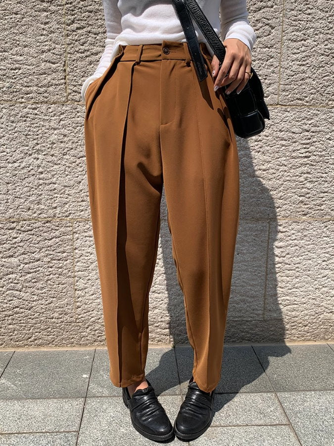 Waist tuck tapered pants_BDHL4982