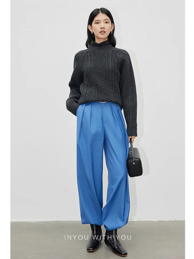 Cable knit sweater_BDHL5105