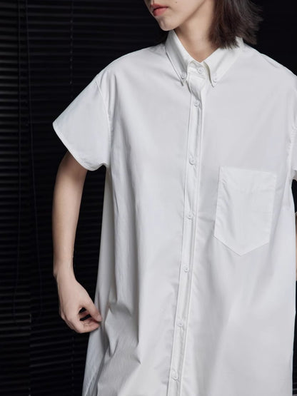 cotton shirt dress_BDHL4804