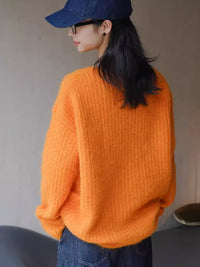 Mohair rib knit sweater_BDHL4993