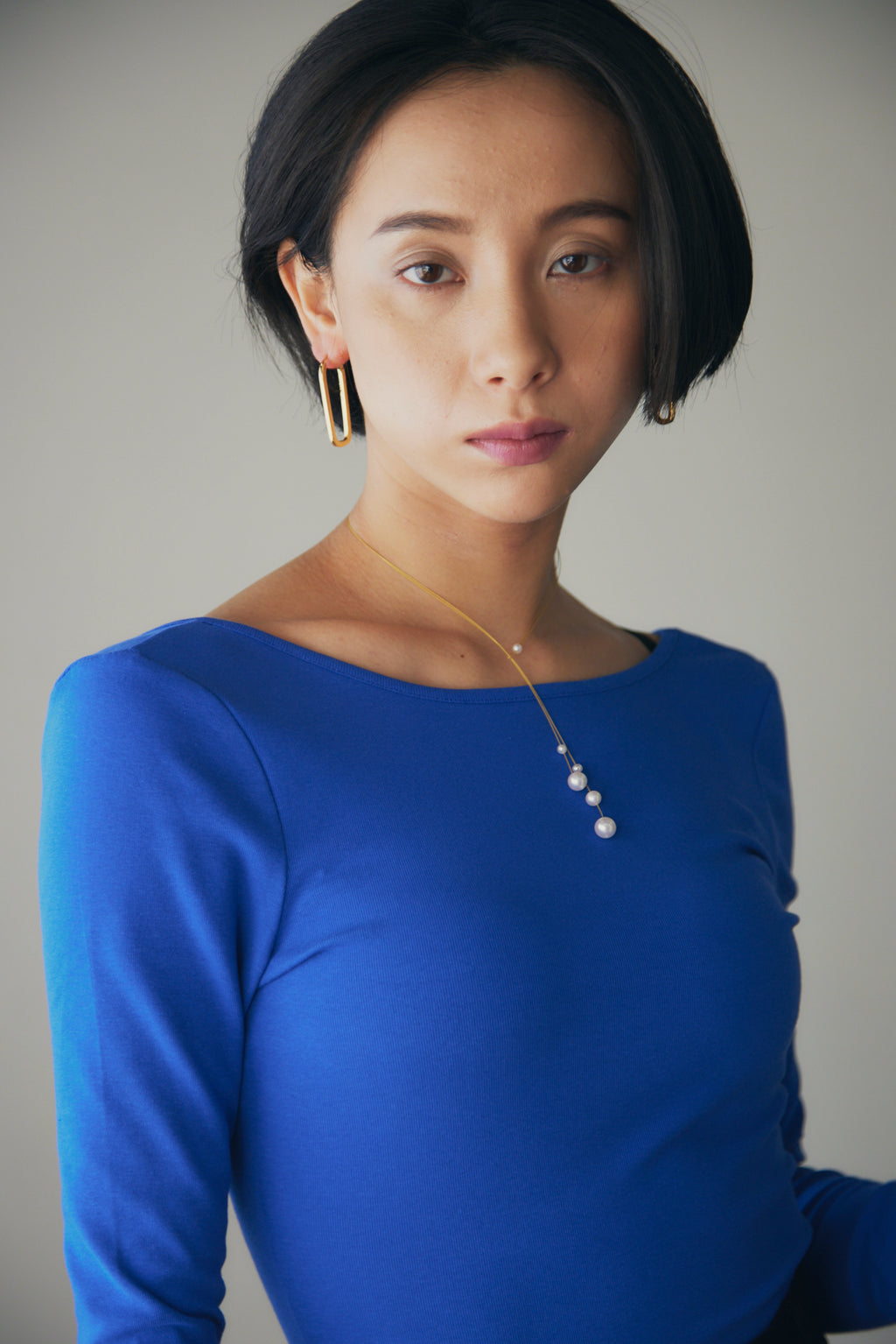 【即納】Oversized Open-Front Collarless Jacket_HL95642689