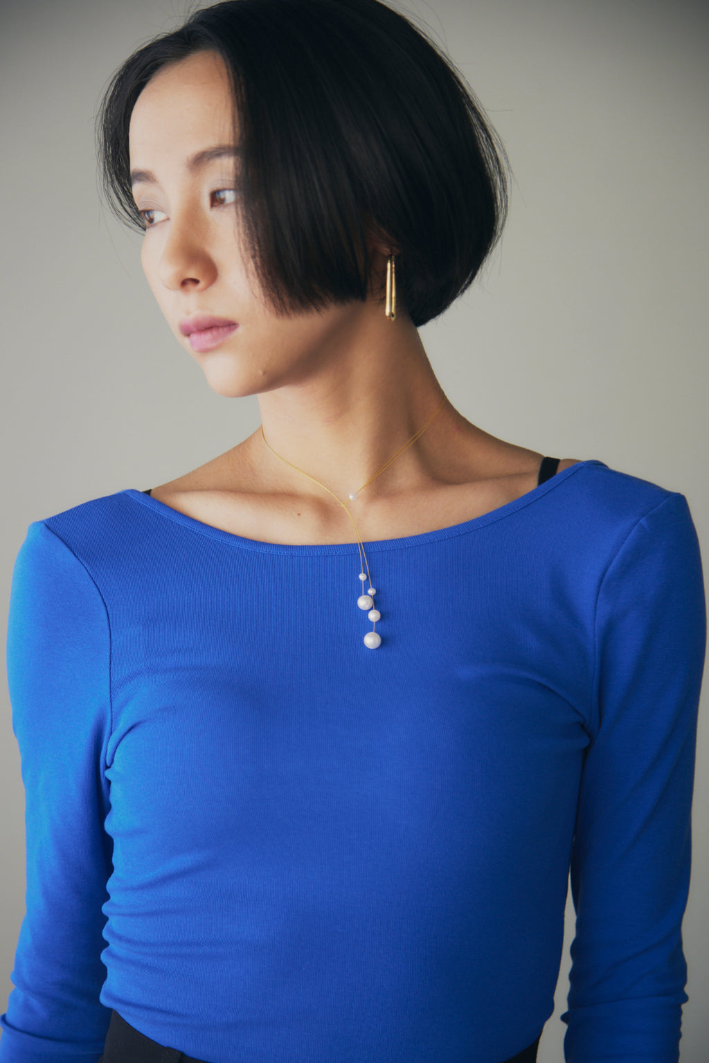 【即納】Oversized Open-Front Collarless Jacket_HL95642689