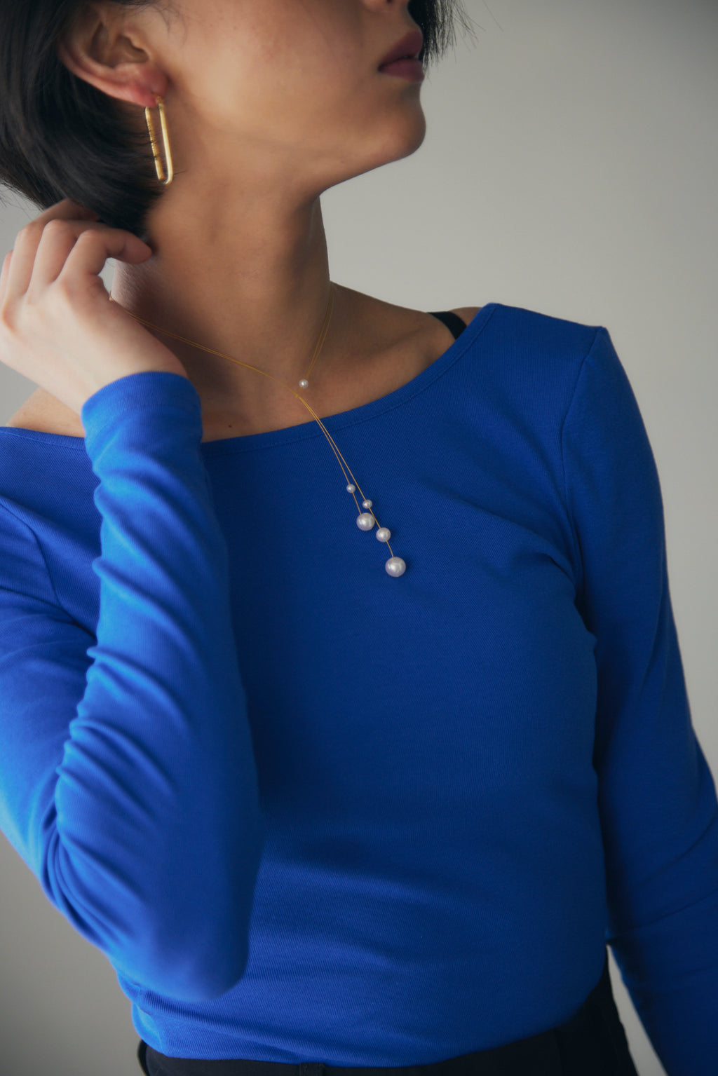 【即納】Oversized Open-Front Collarless Jacket_HL95642689