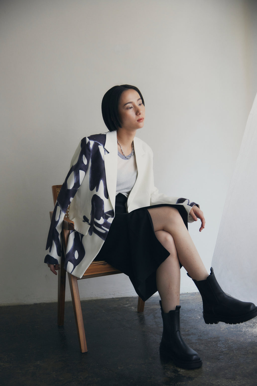 【国内即納】Ink Art Print Suit Set_90354897