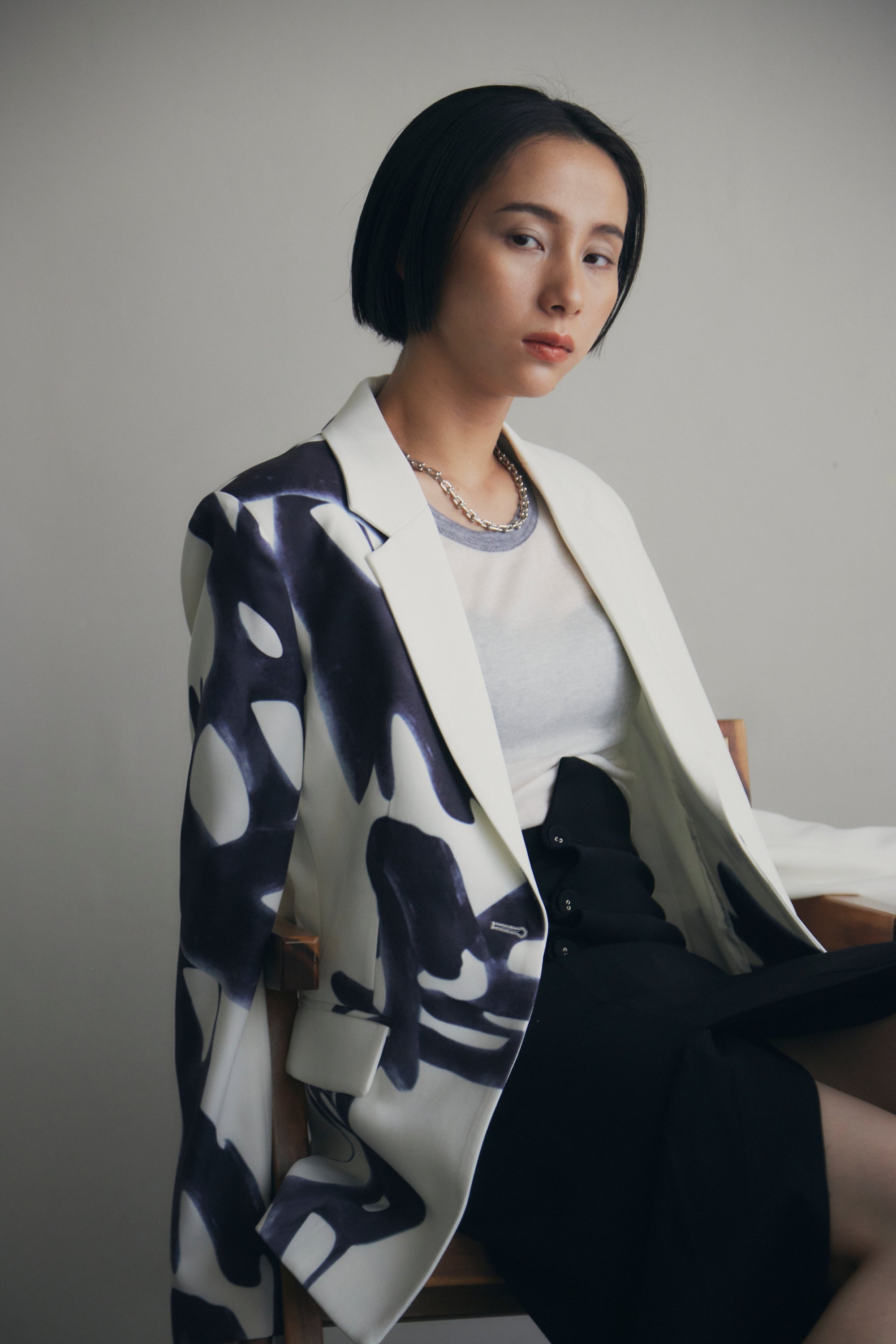 【国内即納】Ink Art Print Suit Set_90354897