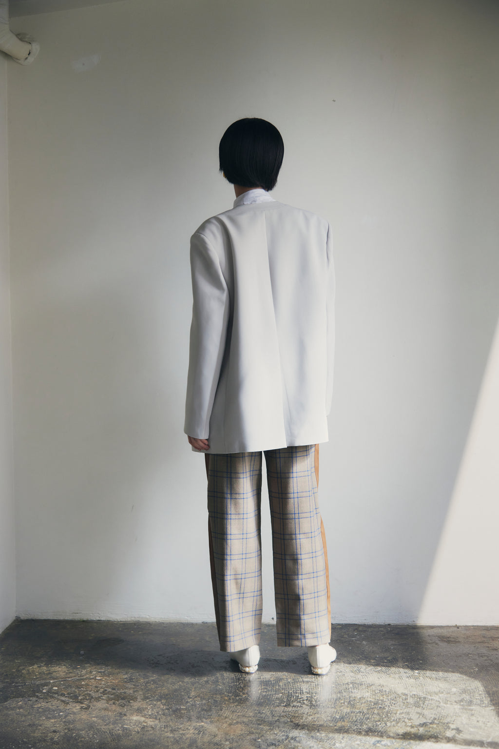 【即納】Oversized Open-Front Collarless Jacket_LCHK158/HL9673
