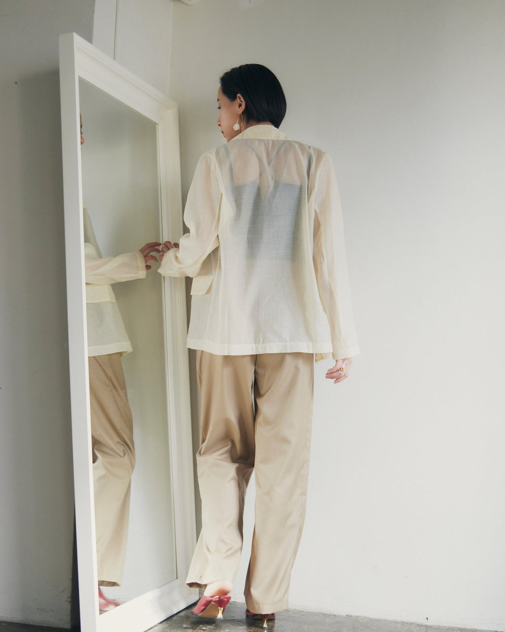 在庫限り早い者勝ち【即納】Sheer Tailored Jacket_LCHK310