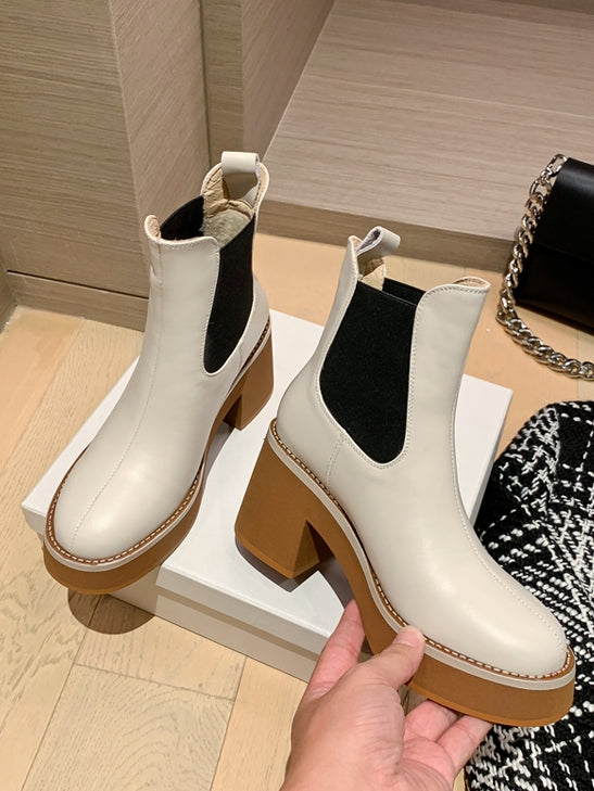 Waterproof platform short boots_BDHL5554