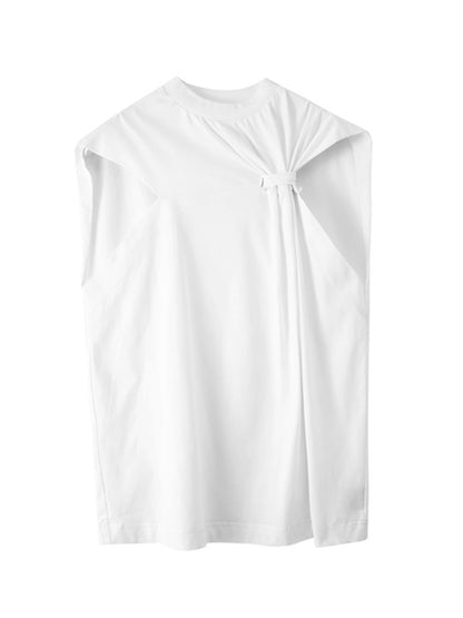 Tuck Bundle Sleeveless Shirt_BDHL4594
