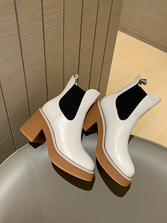 Waterproof platform short boots_BDHL5554