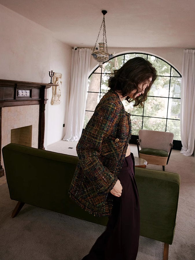 Check tweed jacket or shorts_BDHL4930