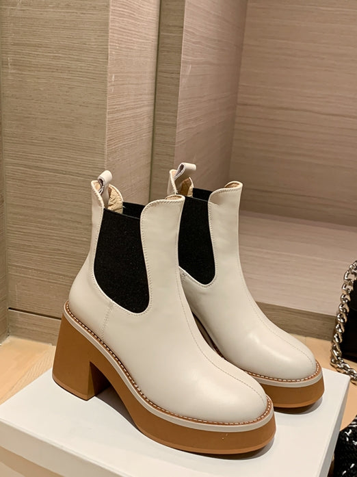 Waterproof platform short boots_BDHL5554 