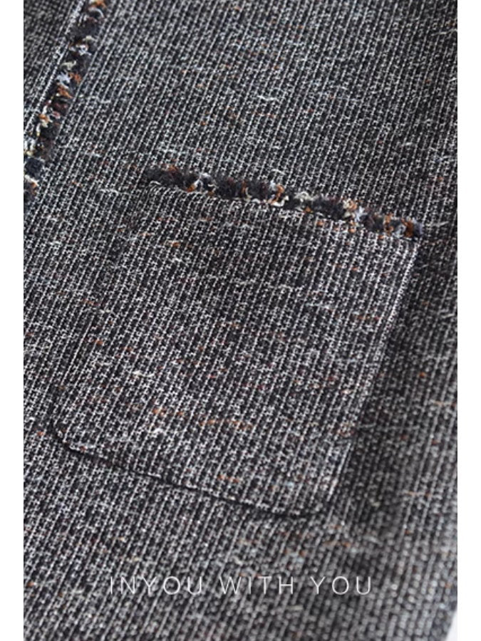 Tweed jacket vest set_BDHL5115