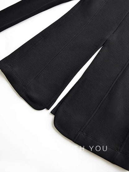 V-Neck Zip Knit Jacket_BDHL4906